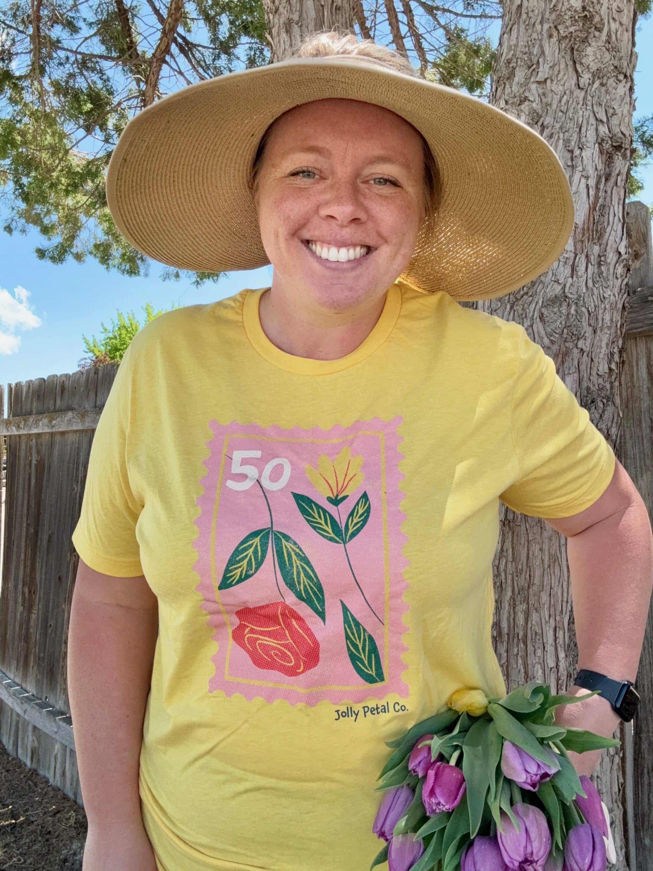 Flower Stamp T-shirt